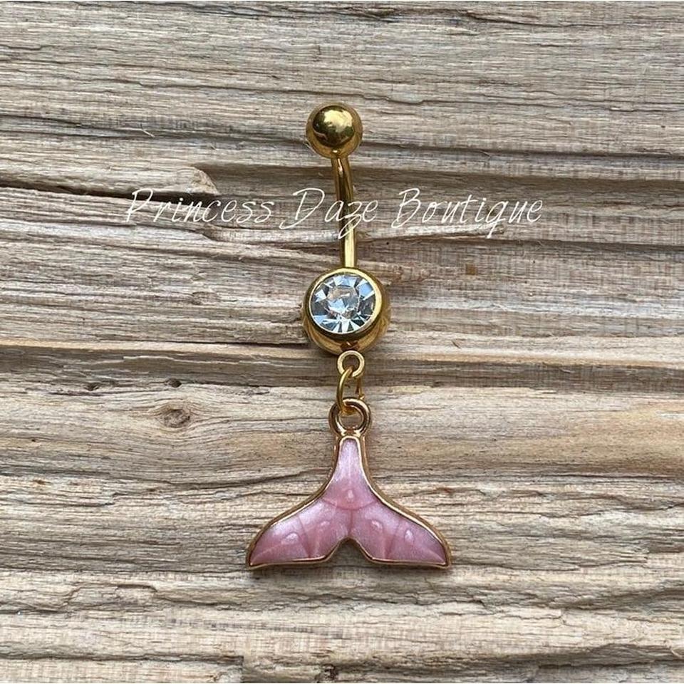 Gold Mermaid Belly Button Ring